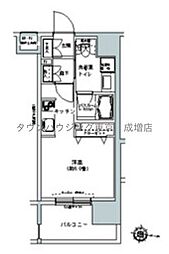 パークキューブ板橋本町 1Kの間取図画像