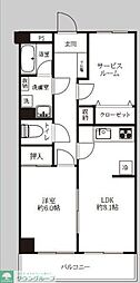 DELUXCONMOTO 2LDKの間取図画像