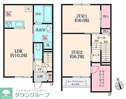 BLOOM COURT 2LDKの間取図画像