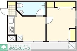 大武ドエル 1DKの間取図画像