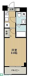ベルシード中板橋3 1Kの間取図画像