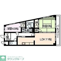 ラカーサベルデ 2LDKの間取図画像