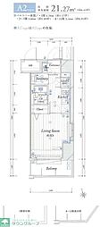 THEパームス東武練馬 1Kの間取図画像