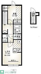 ソルナクレイシア成増 1LDKの間取図画像