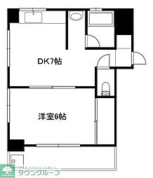 モアセカンド 1DKの間取図画像