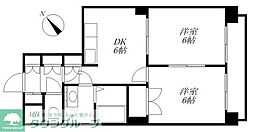 アルカディア志木 2DKの間取図画像