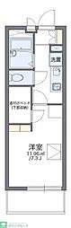 レオパレスシャルメ 1Kの間取図画像