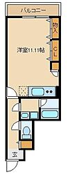 コンフォート栄 ワンルームの間取図画像