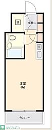 エルハイツ成増W棟 ワンルームの間取図画像