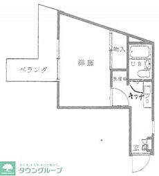 都営三田線 志村坂上駅 徒歩11分の賃貸マンション 1階ワンルームの間取り