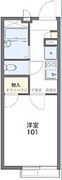 サンガーデン 1Kの間取図画像