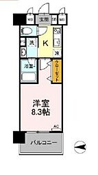 都営三田線 西台駅 徒歩9分の賃貸マンション 1階1Kの間取り