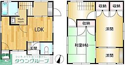 都営大江戸線 光が丘駅 徒歩15分の賃貸一戸建て 2LDKの間取り