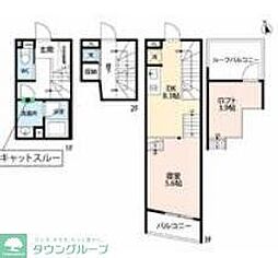 東武東上線 成増駅 徒歩5分の賃貸マンション 1階1Kの間取り