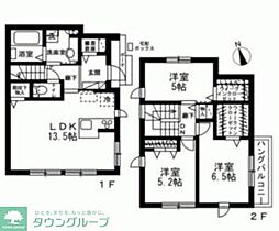 西武池袋線 大泉学園駅 徒歩19分の賃貸一戸建て 1階3LDKの間取り