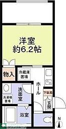 都営大江戸線 豊島園駅 徒歩3分の賃貸アパート 3階1Kの間取り