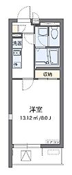 東武東上線 和光市駅 徒歩14分の賃貸マンション 1階1Kの間取り