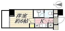 都営三田線 板橋本町駅 徒歩5分の賃貸マンション 9階1Kの間取り