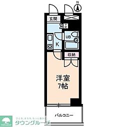 都営三田線 志村坂上駅 徒歩3分の賃貸マンション 8階ワンルームの間取り