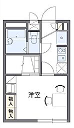 都営三田線 蓮根駅 徒歩8分の賃貸アパート 1階1Kの間取り