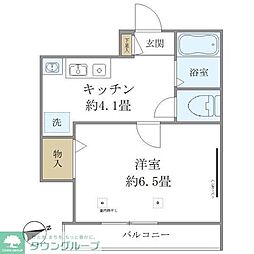 東武東上線 東武練馬駅 徒歩11分の賃貸アパート 2階1Kの間取り