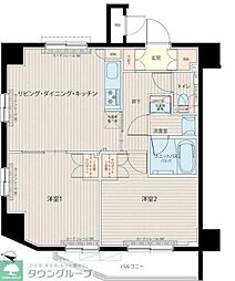 ルーブル中板橋六番館 2LDKの間取図画像