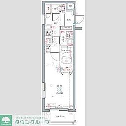 クレヴィスタ成増 1Kの間取図画像