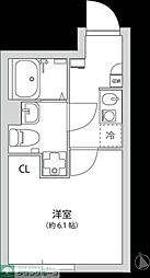 グランパーク大山 1Kの間取図画像