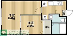 (仮称)板橋区赤塚新町3丁目計画 2Kの間取図画像
