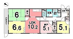 エンゼルハイム桜橋 3SLDKの間取図画像