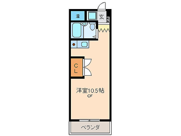 ハイツ富田2 3A｜三重県四日市市富田３丁目(賃貸マンション1R・3階・22.27㎡)の写真 その2