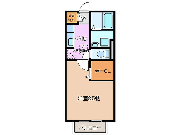 アリビオ里中 103｜三重県三重郡川越町大字亀崎新田(賃貸アパート1K・1階・30.03㎡)の写真 その2