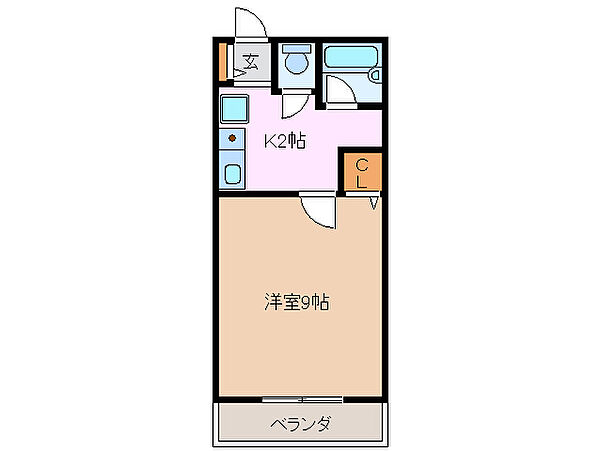 リブェール桜 302｜三重県四日市市大字茂福(賃貸マンション1K・3階・26.25㎡)の写真 その2