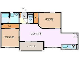 サニーアクラ 302 ｜ 三重県四日市市大字西阿倉川（賃貸マンション2LDK・3階・57.52㎡） その2