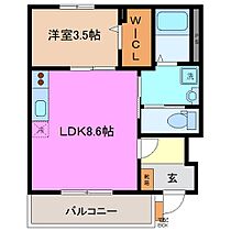 ディアコート川越 103 ｜ 三重県三重郡川越町大字当新田（賃貸アパート1LDK・1階・33.02㎡） その2