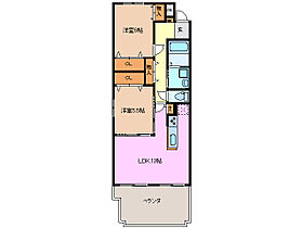 ソシア 303 ｜ 三重県四日市市清水町（賃貸マンション2LDK・3階・60.46㎡） その2