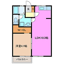 メープルマツモト 101 ｜ 三重県四日市市大字東阿倉川（賃貸アパート1LDK・1階・39.66㎡） その2