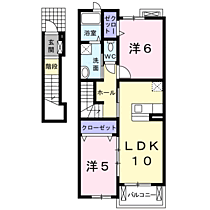 アイミュール 203 ｜ 三重県四日市市生桑町（賃貸アパート2LDK・2階・54.67㎡） その2