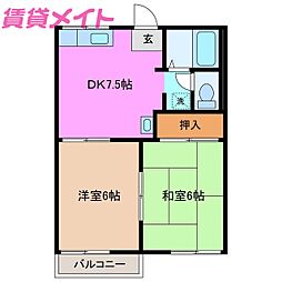 タウニーグリーンフィールド 2階/-