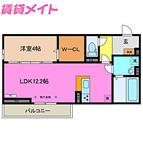 三重県四日市市八田1丁目（賃貸アパート1LDK・3階・41.86㎡） その2