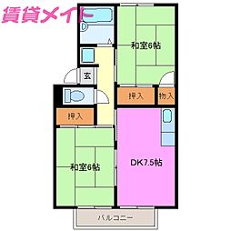 間取図画像 2DK