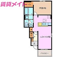 間取図画像 1LDK