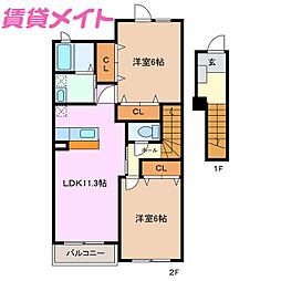 グランプレーヌＡ 2階