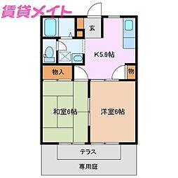 エクセルヤマナカ A棟 1階/-