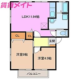 ロジュマンYURIA棟 2階