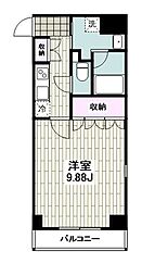 ＳＯＵＴＨ・ＨＩＬＬ小田原城前 10階1Kの間取り