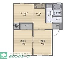 間取図画像 2LDK