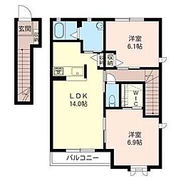 間取図画像 2LDK