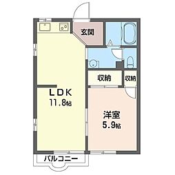 間取図画像 1LDK