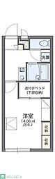 レオパレスラ・ヴェルジェ2 1Kの間取図画像